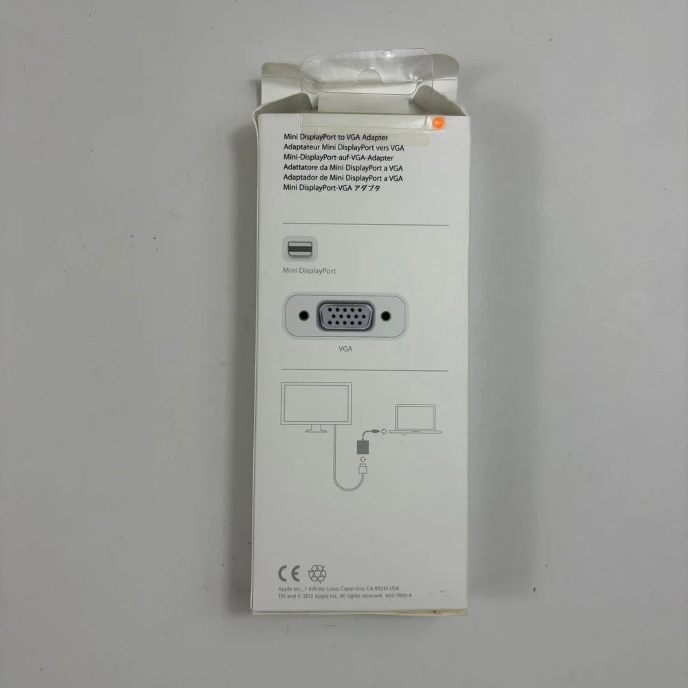 Apple Mini DisplayPort to‎ VGA Adapter A1307 MacBook Converter
